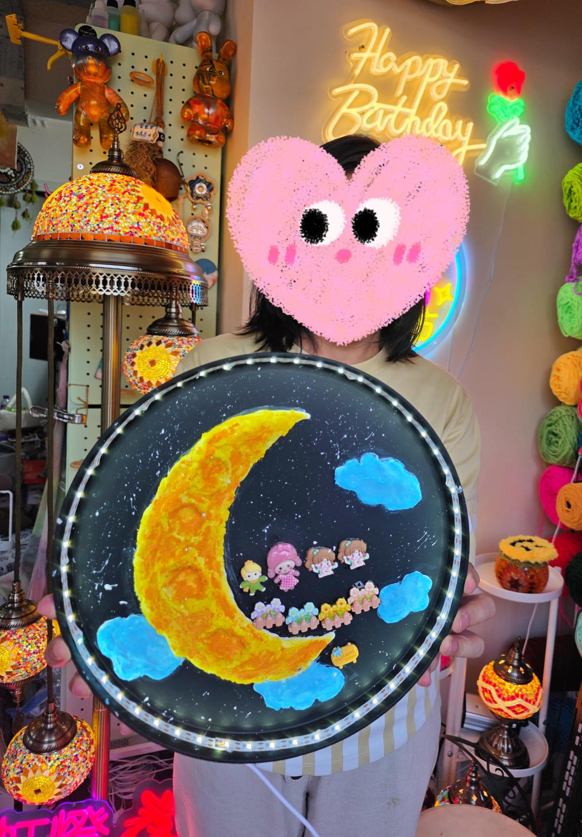 Just Be Texture Moon Lamp Hong Kong Ma Wan 1868 - Thumbnail 12