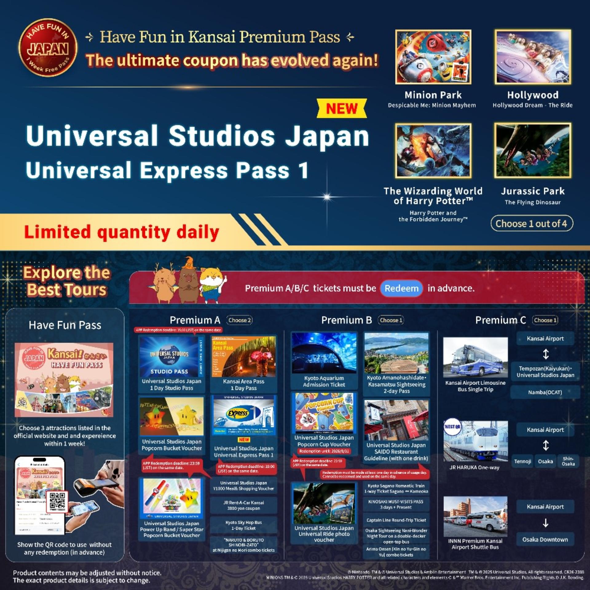 Have Fun in Kansai Premium Pass (Includes Universal Studios Japan) - Thumbnail 9