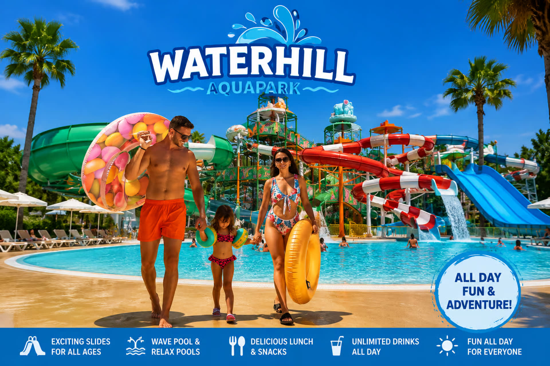 Waterhill Aquapark Ticket with Lunch & Unlimited Drinks in Antalya - Thumbnail 5