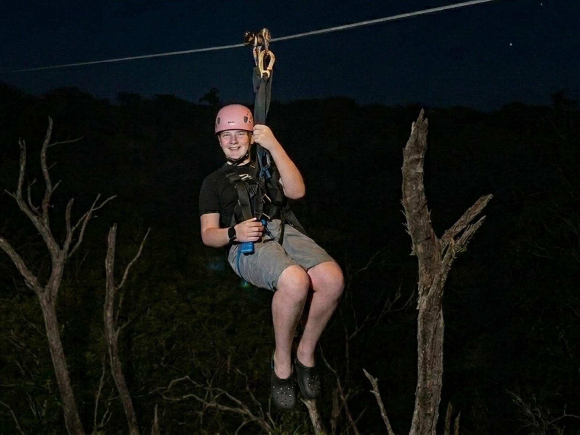 Night Zipline Adventure Experience with Campfire in Oahu - Thumbnail 4
