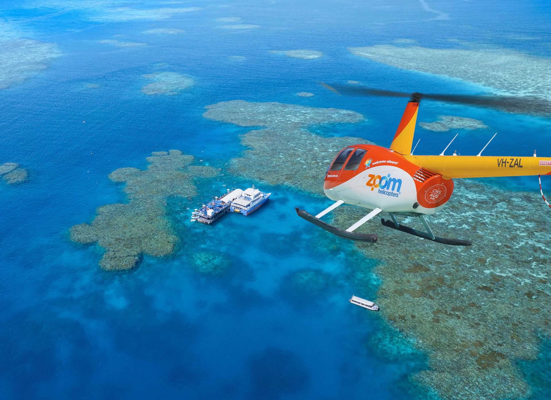 Cairns Great Barrier Reef Full-Day Tour with Helicopter Flight - Image 1