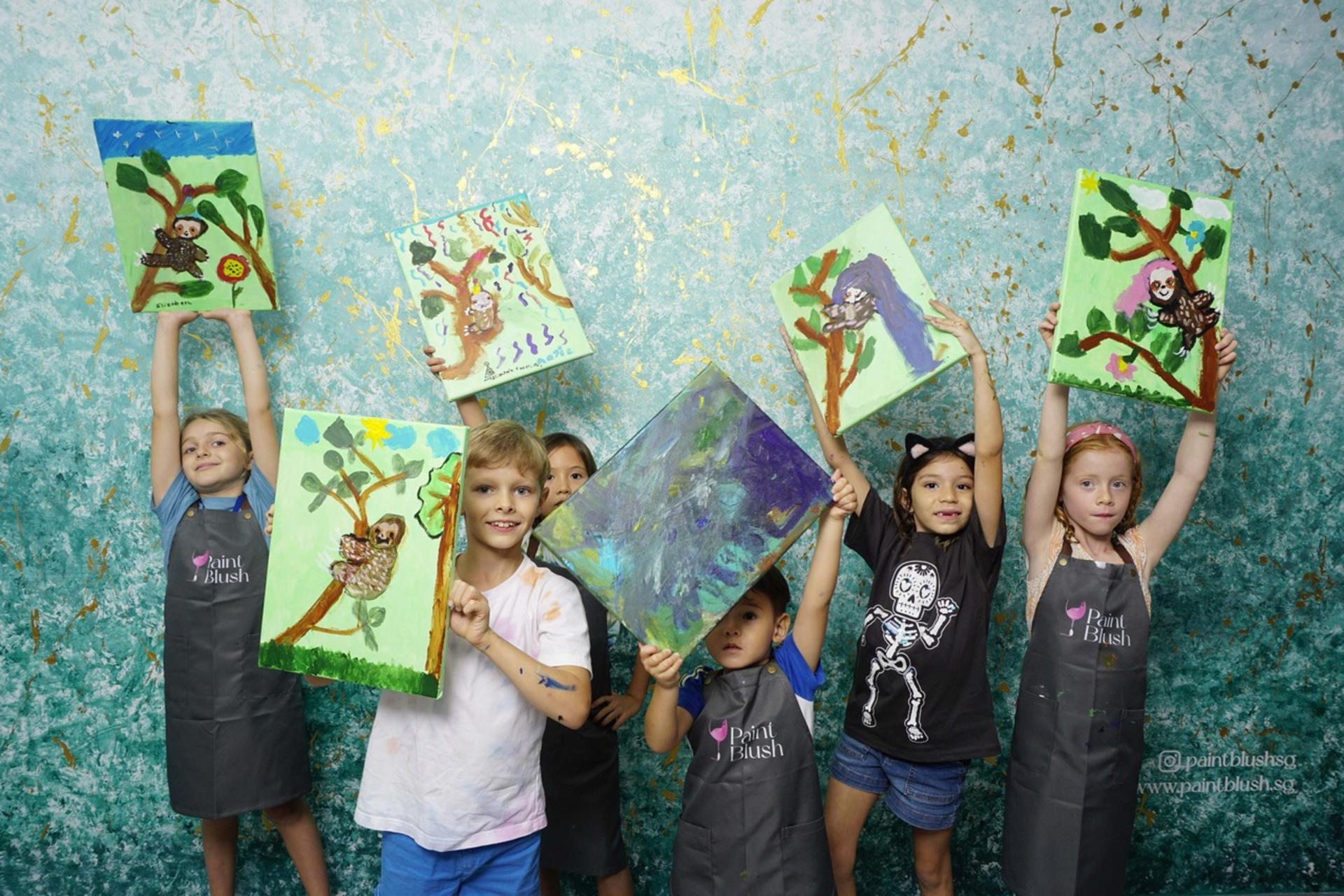 Fun Family Art Jamming Workshop in Singapore by PaintBlush Singapore - Thumbnail 14