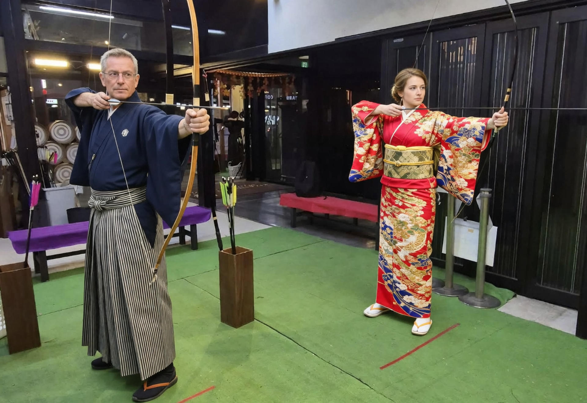 [English Guided Tour] Kyoto Gion Samurai Archery Experience (Cultural Explanation & Live Shooting Practice & Fun Competition & Souvenir Photo) - Image 1
