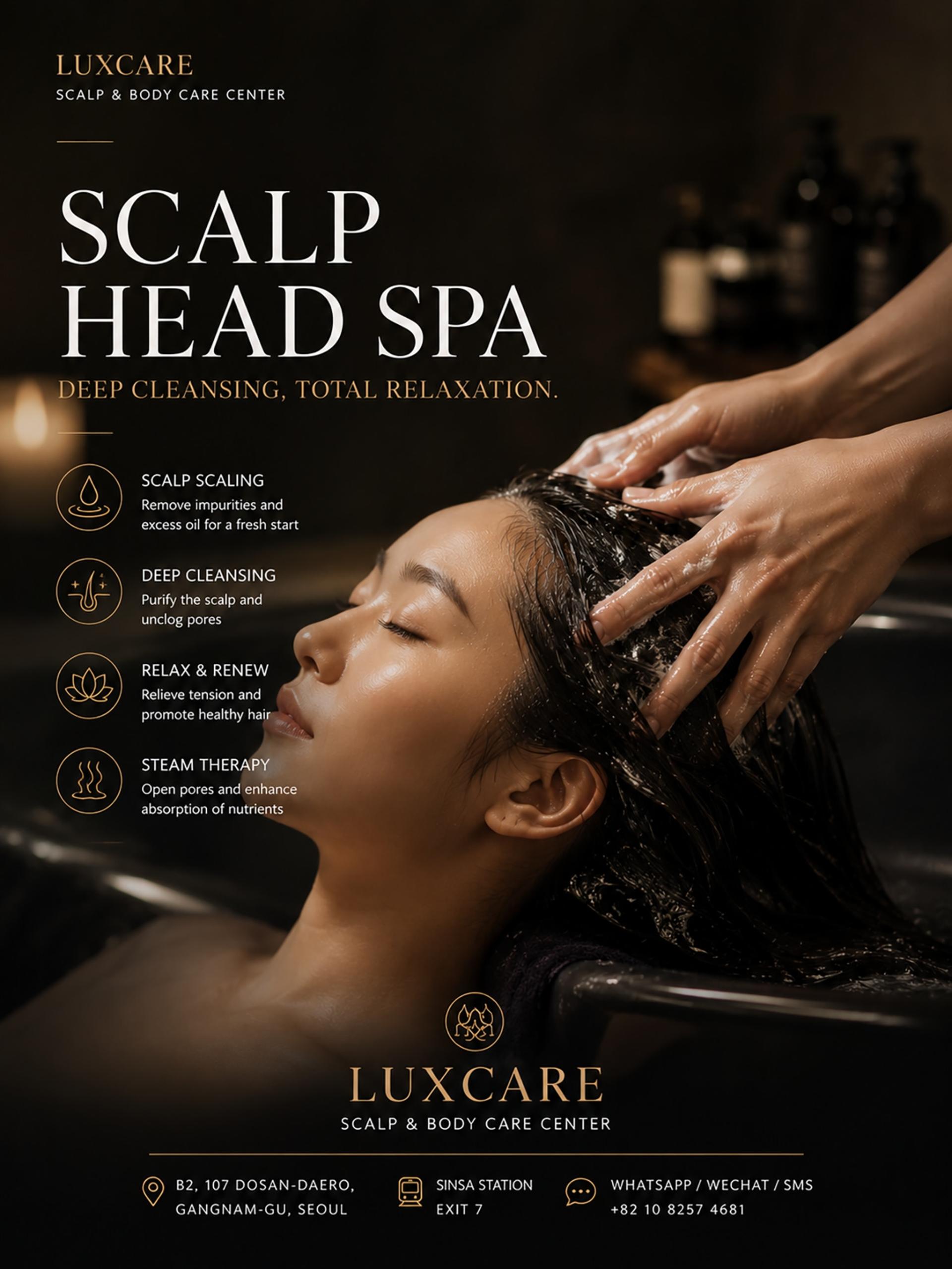 LUXCARE_HeadSpa, Lymph Drainage & DeepTissue Massage, HBOT in seoul. - Thumbnail 2