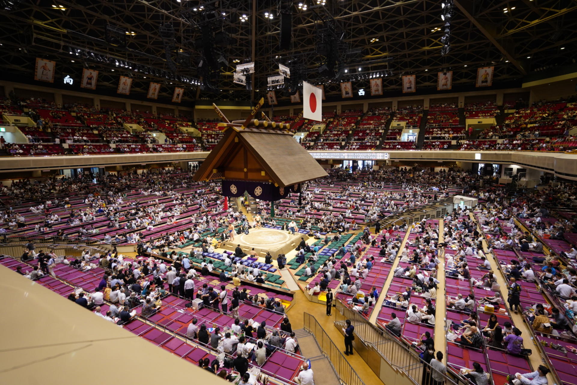 Tokyo Grand Sumo Tournament Ticket and Sumo Walking Tour in Ryogoku  - Thumbnail 4