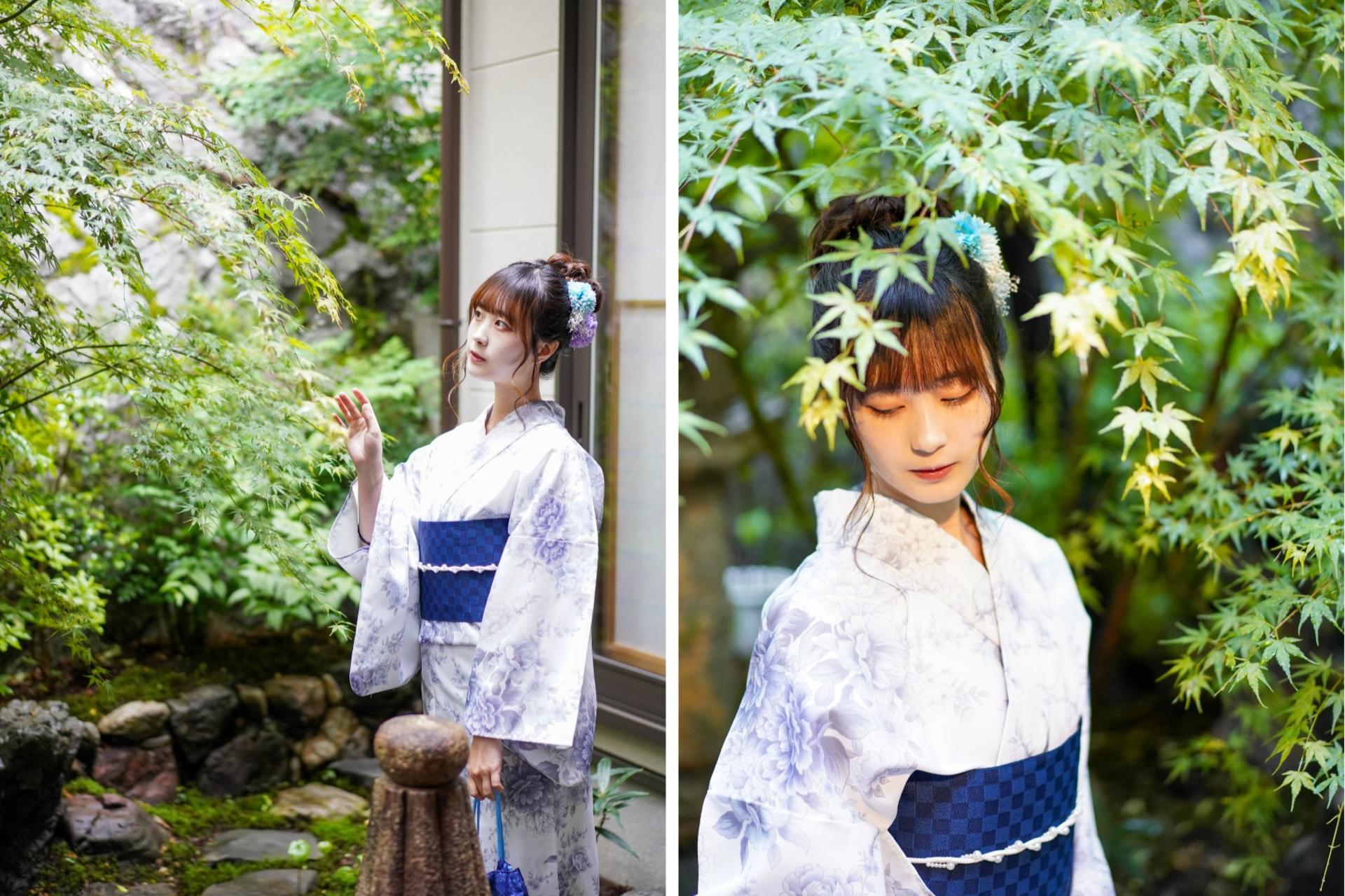 Kiyomizu-dera Kimono Rental (Kyoto/Women's Hair Set Included/Aiwafuku Kiyomizu Chawanzaka Store) - Thumbnail 23