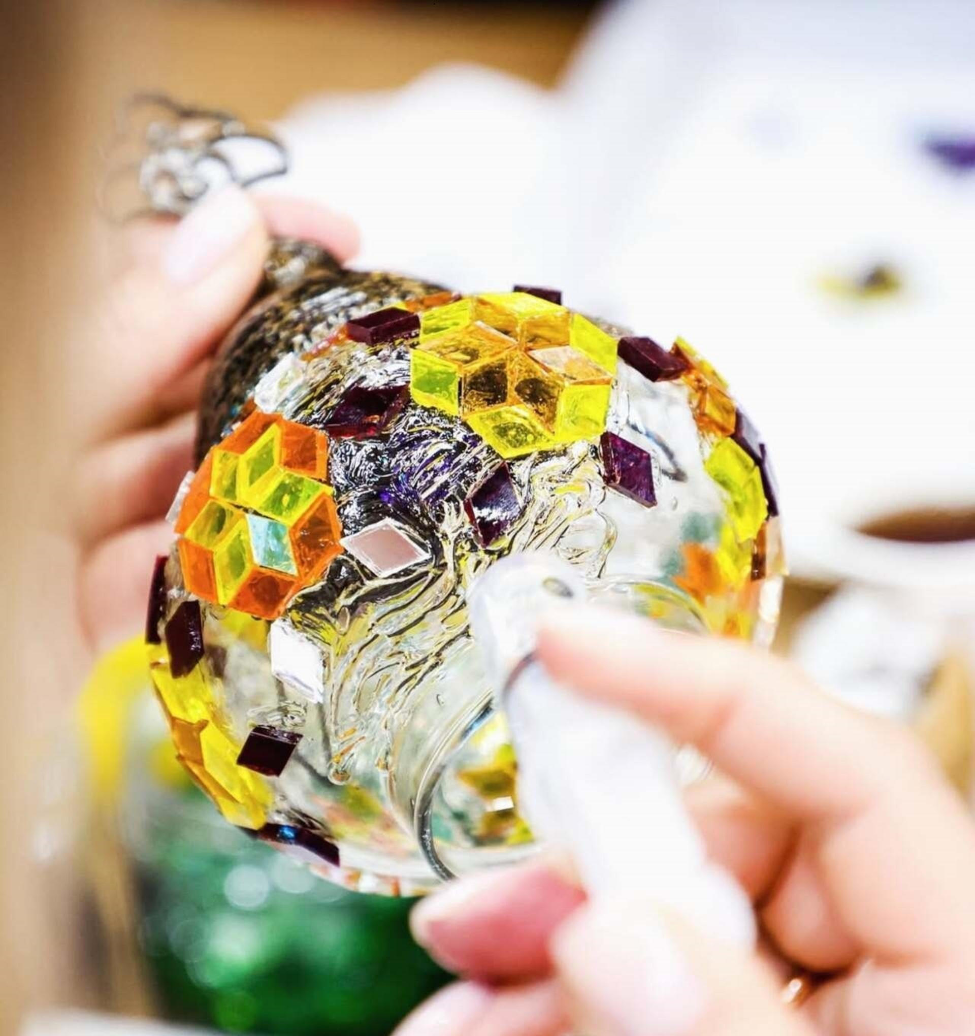 Istanbul: Mosaic Candle Holder Workshop - Design Your Own Light - Image 1
