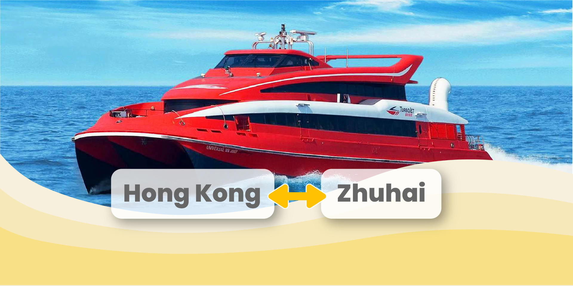 Hong Kong-Zhuhai jet ferry ticket (direct boarding with QR code) - Image 1