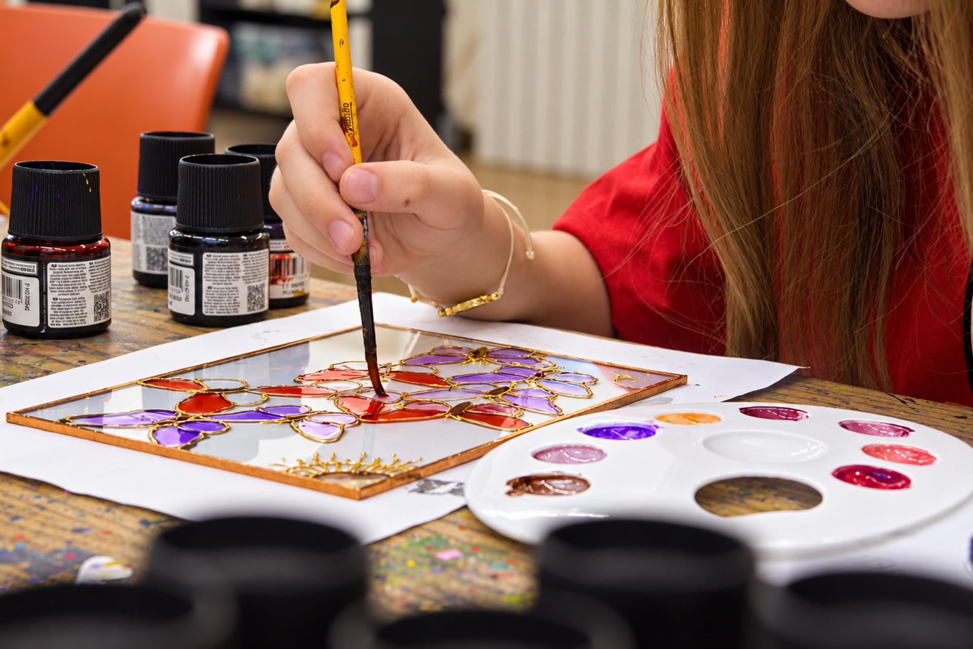 Rooftop Stained Glass Painting Workshop with Fairy Chimney Views - Thumbnail 4