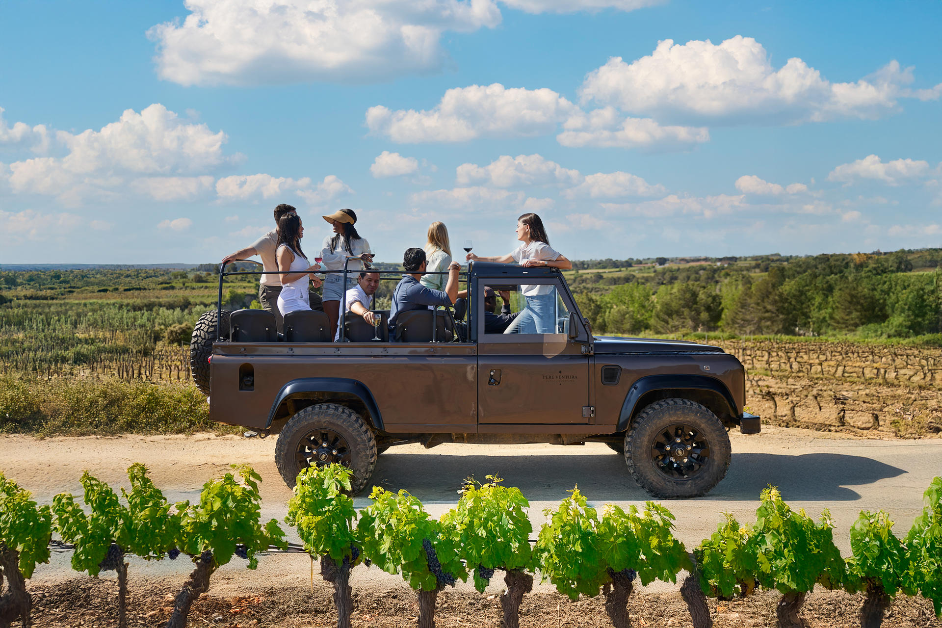 Penedes Vineyard by 4WD with Wine, Cava & Tapas Tour - Image 1