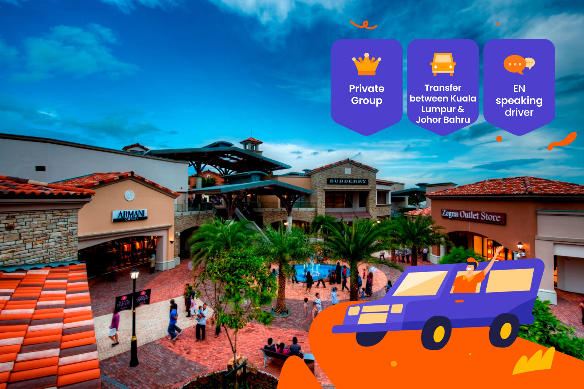 Kuala Lumpur Private Transfer to and from Johor Bahru, Legoland and more - Image 1
