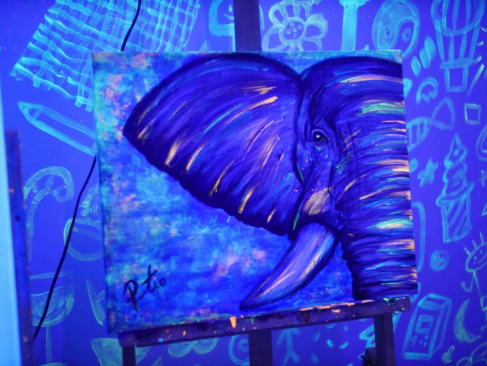 Glow in the Dark, Canvas or Tote Bag Art Jamming - Thumbnail 8