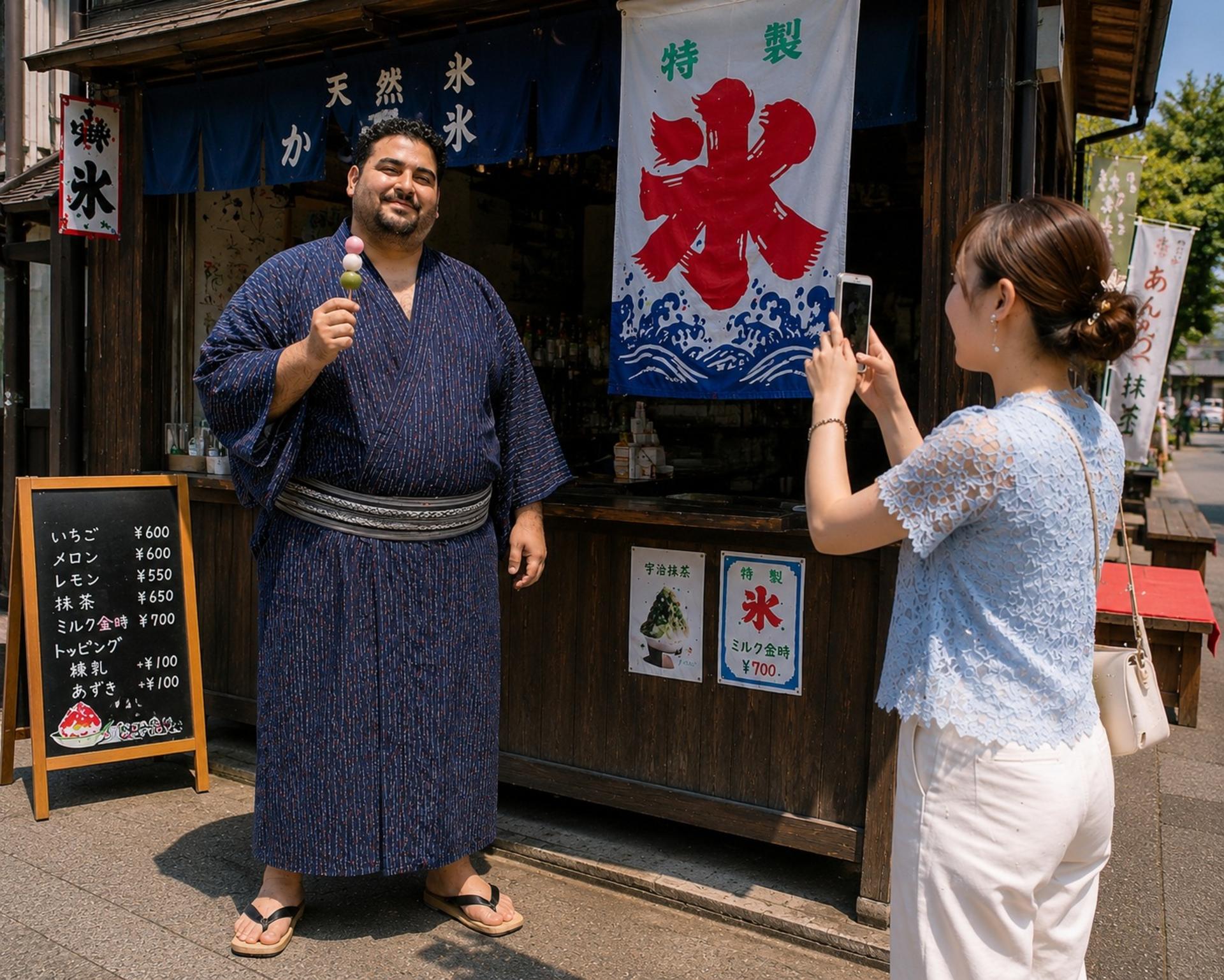 Plus Size Kimono Rental and photo shoot in Tokyo  - Thumbnail 3