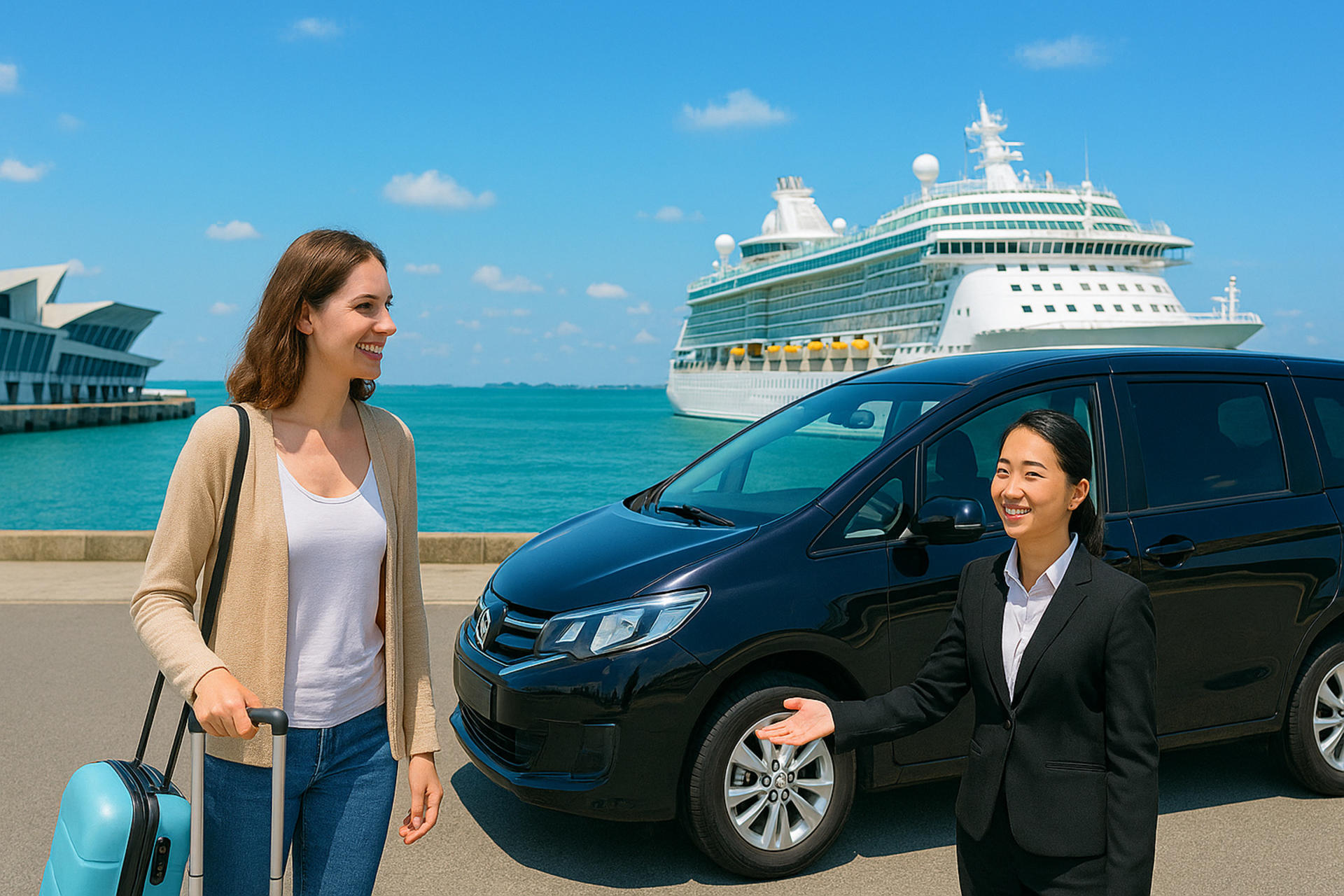 Singapore Car Rental with Female Driver to Ferry/Cruise Terminal by MyProGuide - Image 1