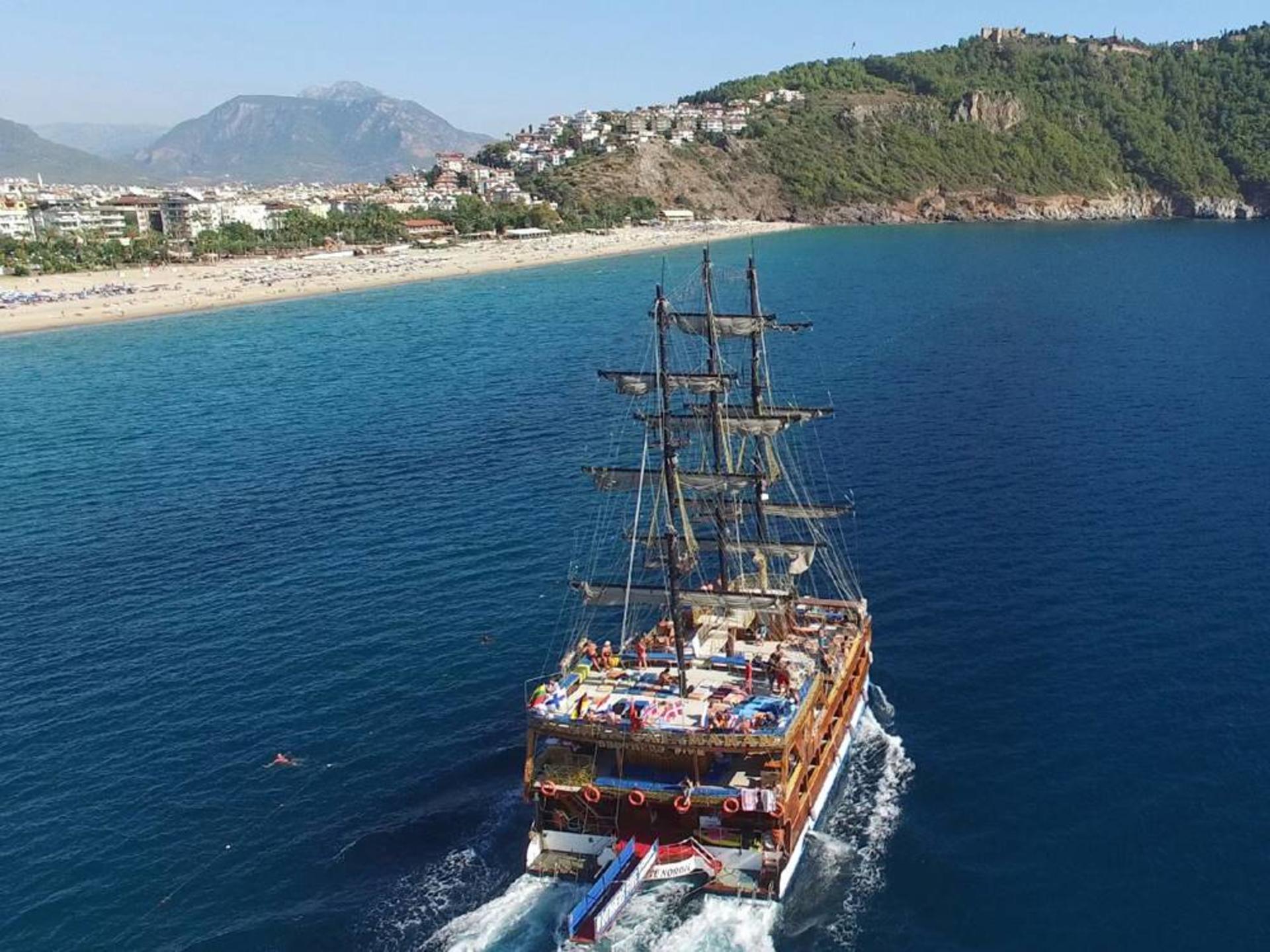 Alanya Full-Day Catamaran Tour with Local Food - Thumbnail 5