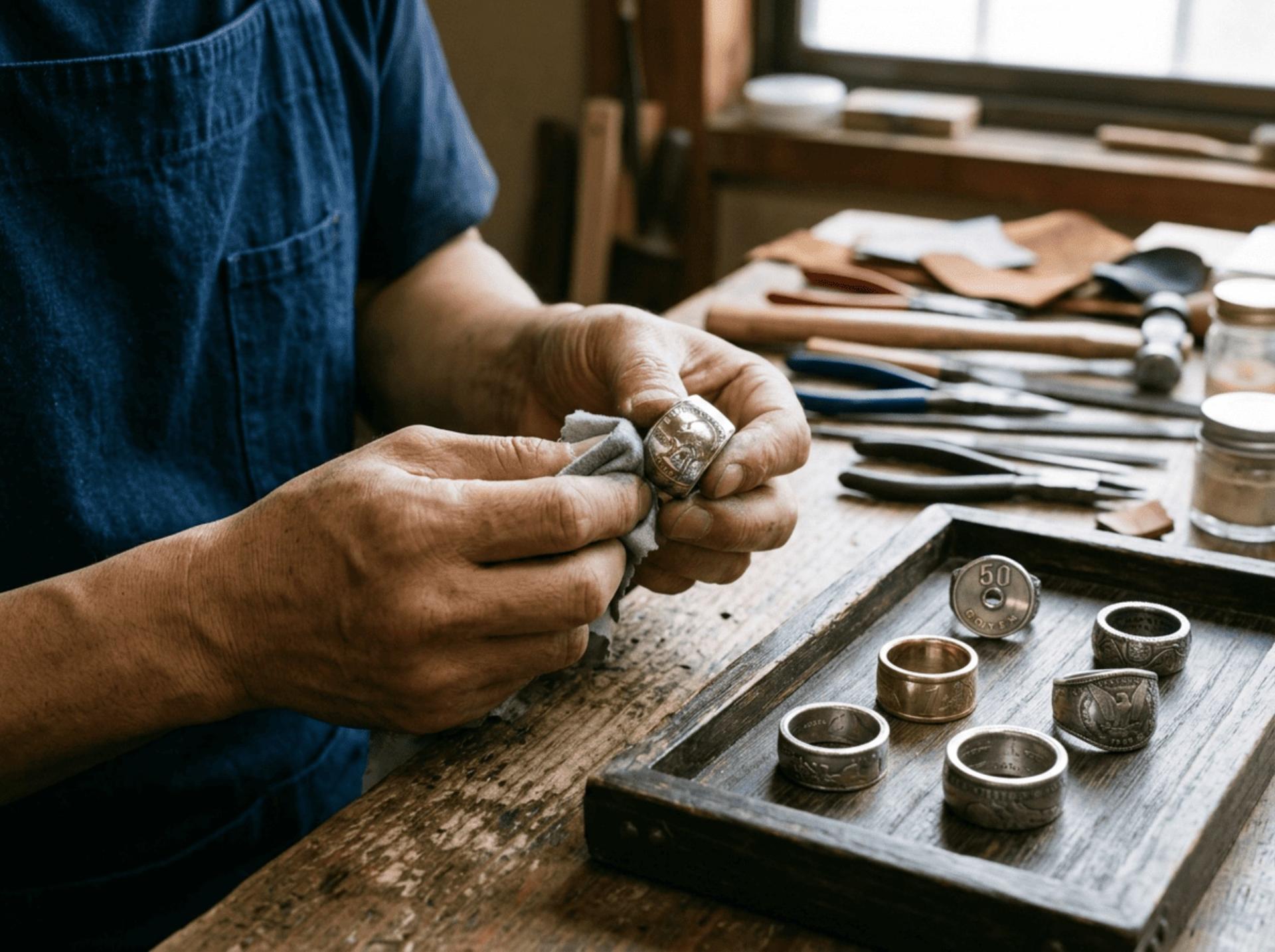 [Musubi Coin Ring]: Craft a Vintage Coin Ring in Kyoto - Thumbnail 5