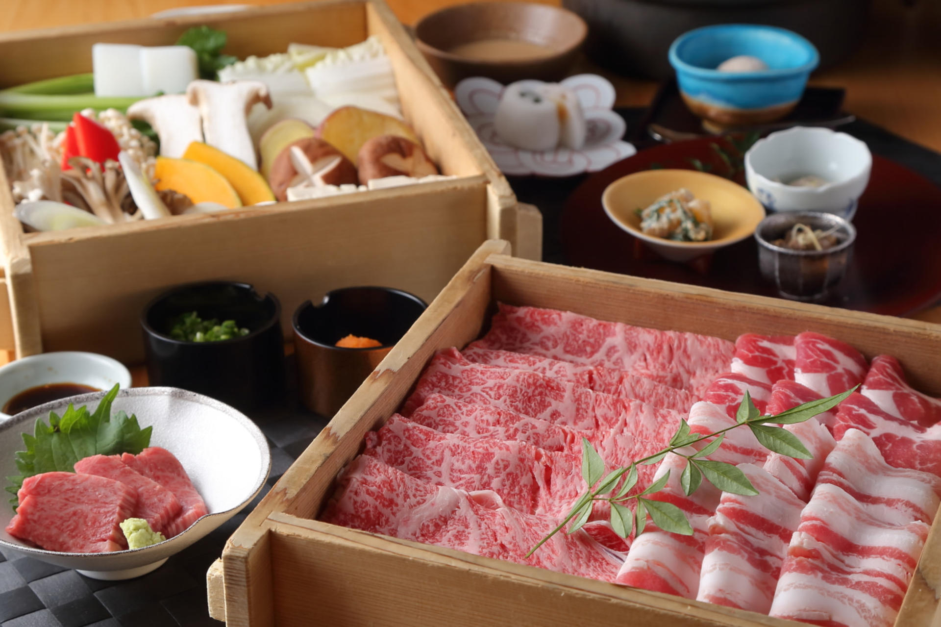 【Karen Osaka Shinsaibashi】Kagoshima Wagyu Sukiyaki Dining - Image 1
