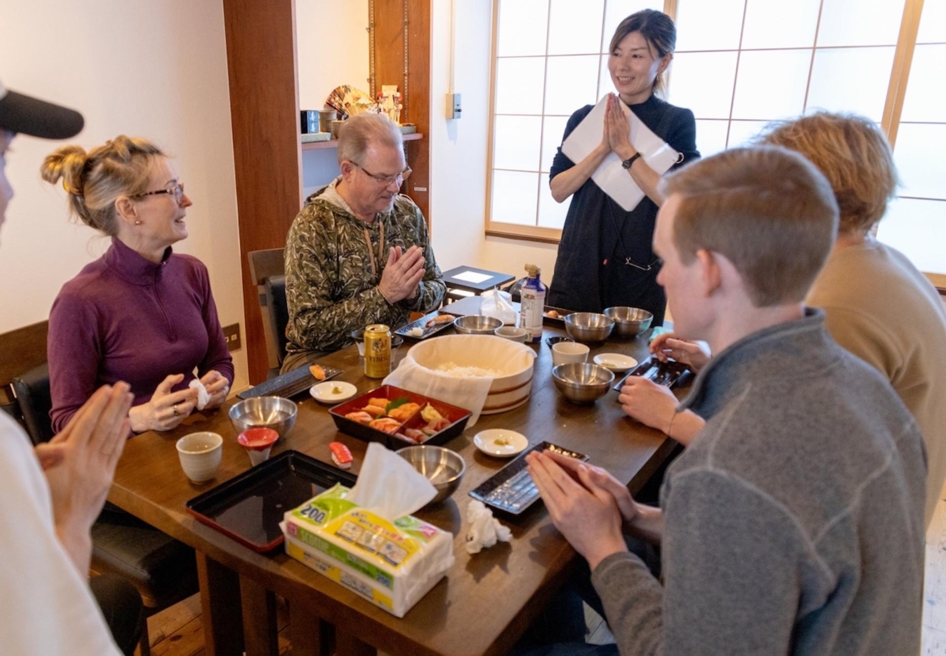Sushi and Ramen Cooking Class with Sake Pairing Set in Tokyo - Thumbnail 5