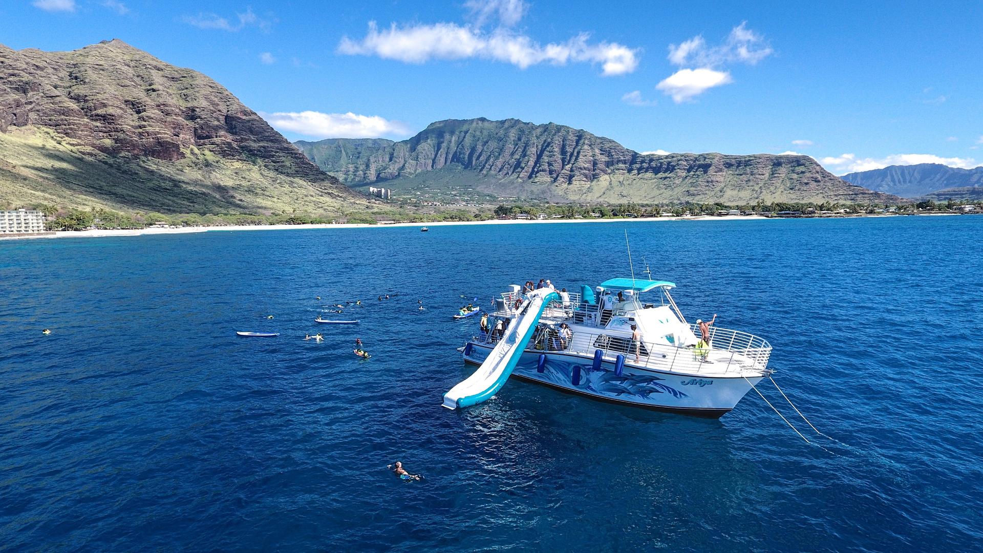 Oahu Dolphin Cruise with Water Activities, Pickup & Lunch Included - Image 1