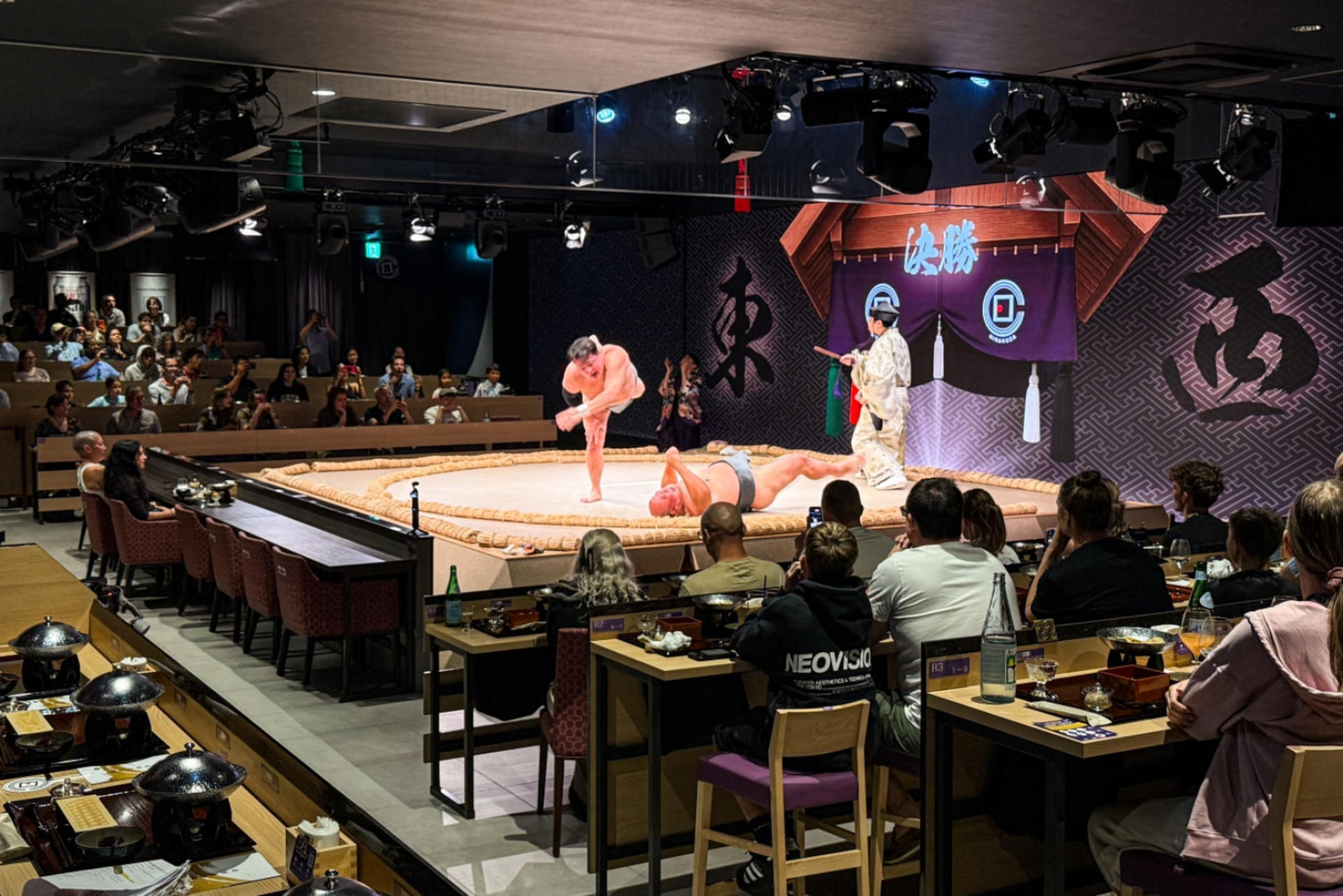 Tokyo Sumo Dinner Show in Ginza with Japanese Cuisine & Sake Bar - Image 1