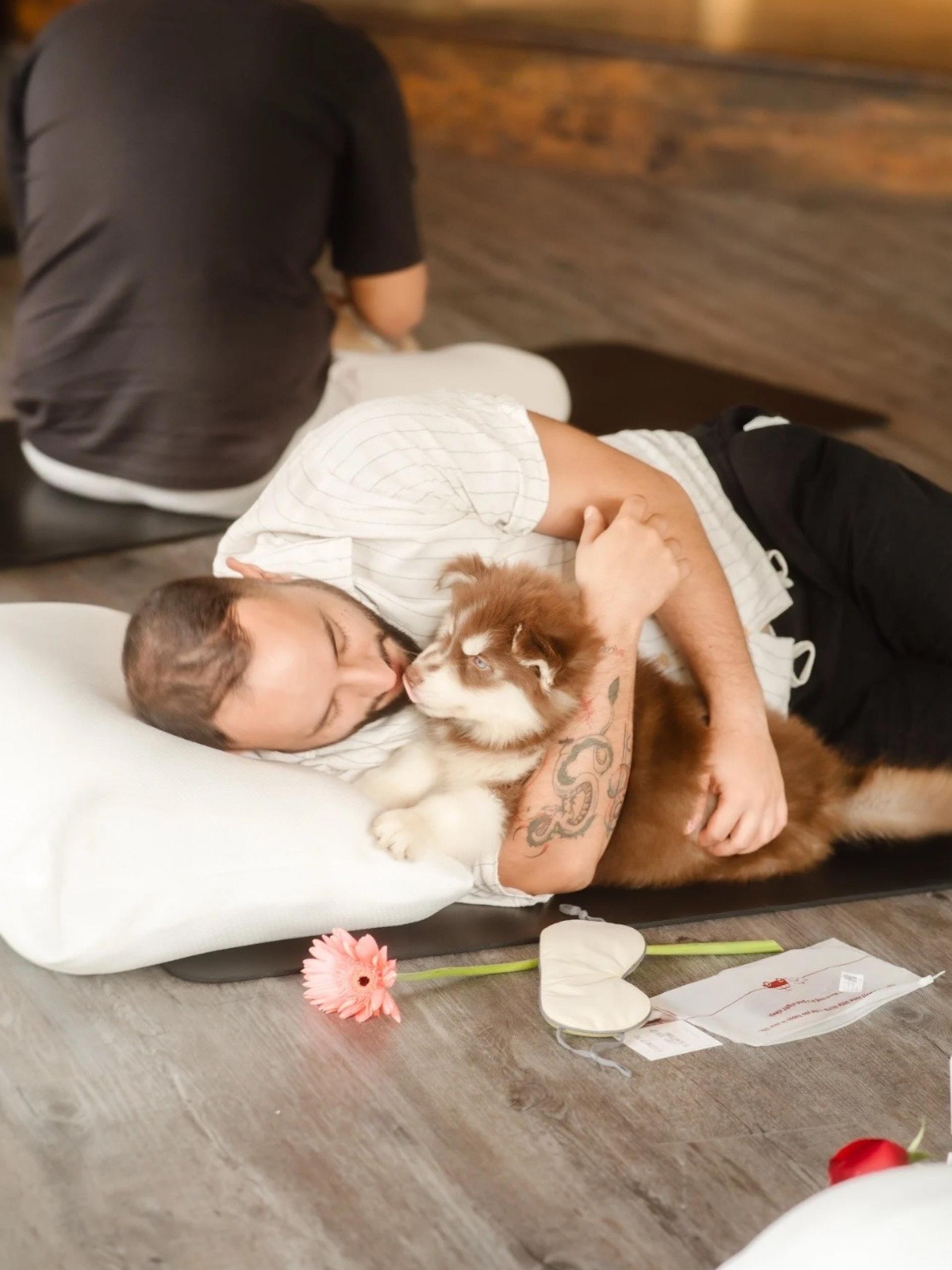 Puppy & Kitten Yoga Therapy with Photo Experience in Bangkok - Thumbnail 33