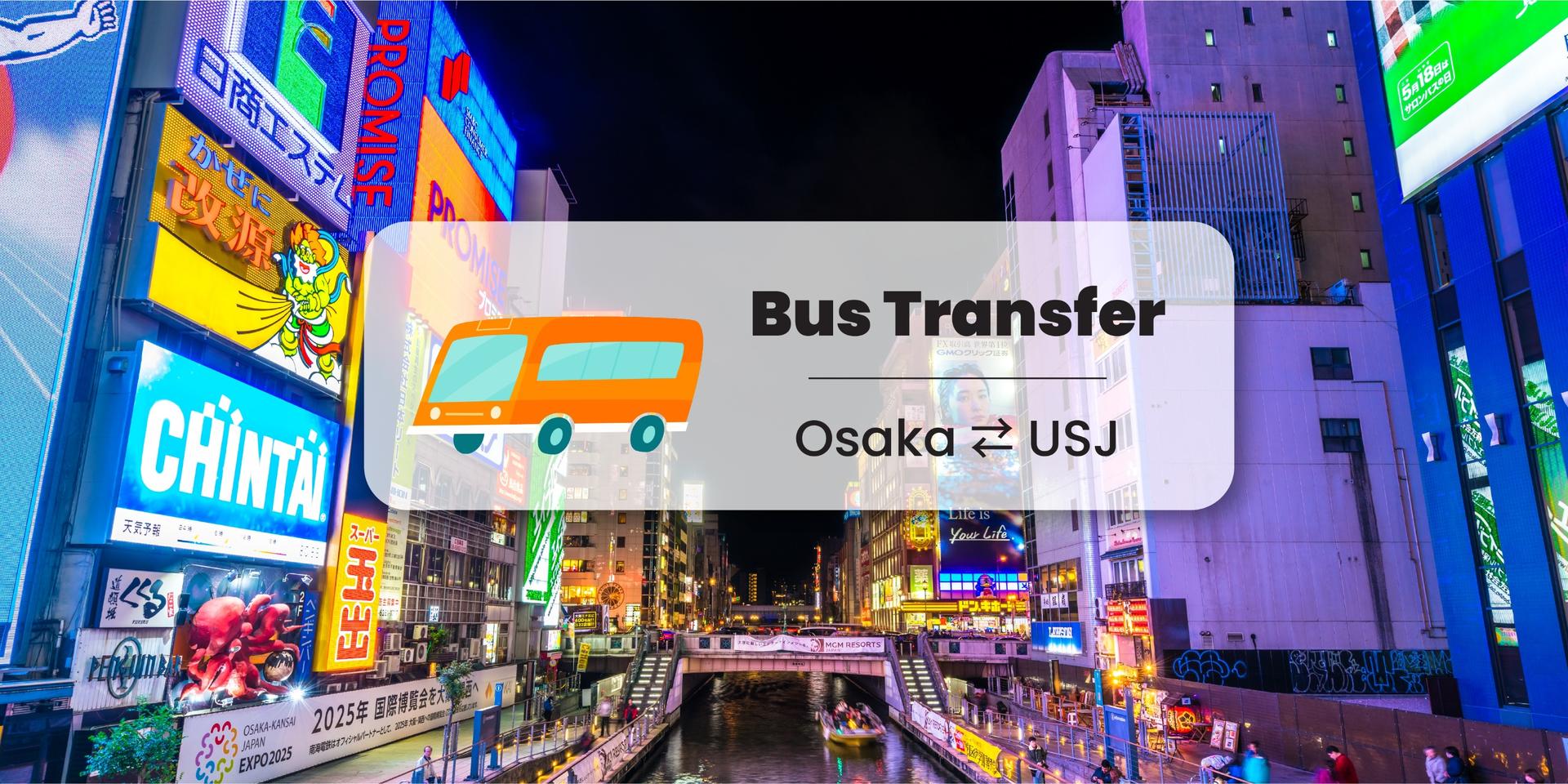 Osaka Dotonbori - Universal Studio Japan Bus - Image 1