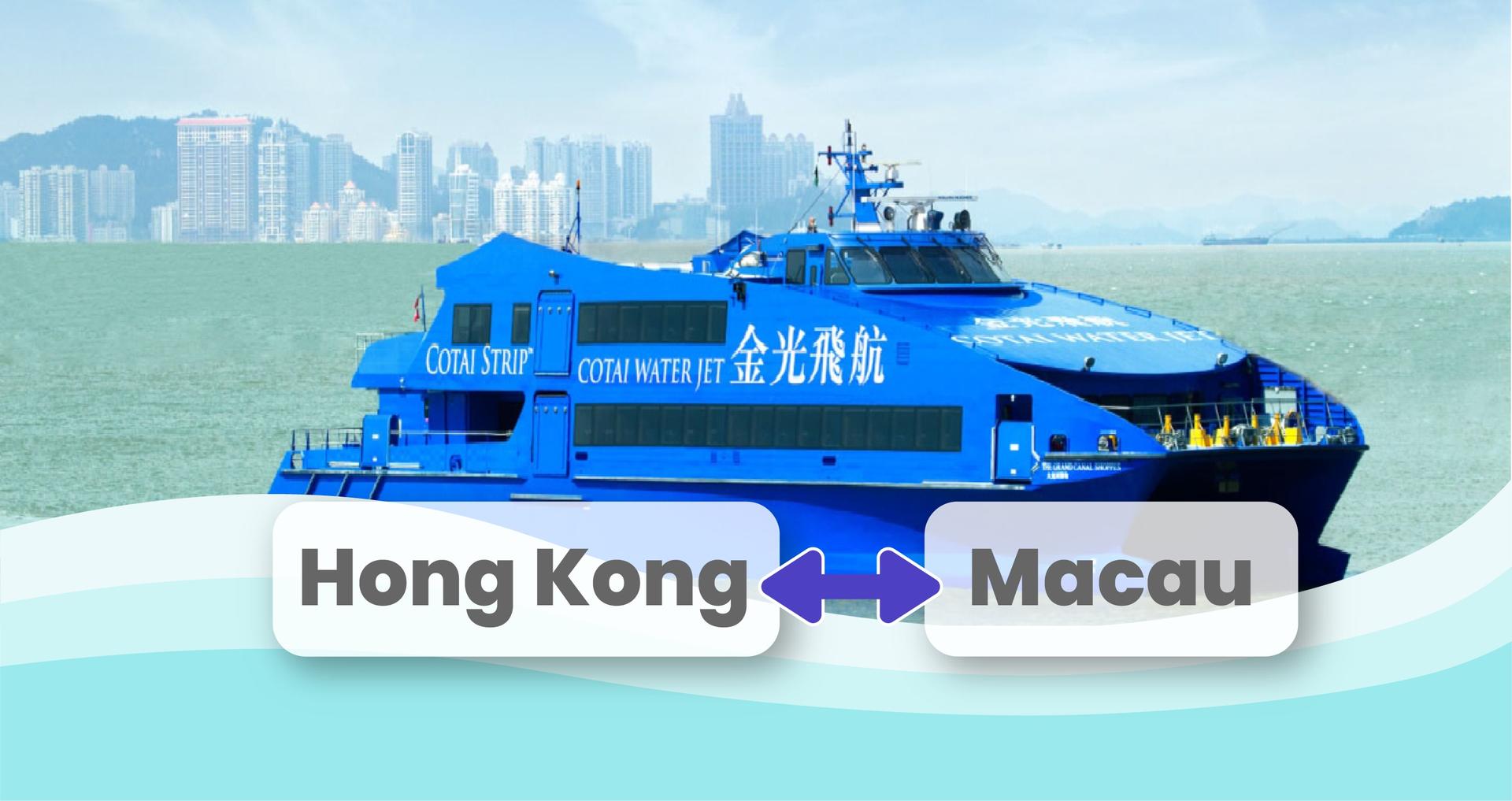Cotai Water Jet One-way Open Ferry Ticket (Ticket Pickup in OBS Sheung Wan, Hong Kong) - Image 1