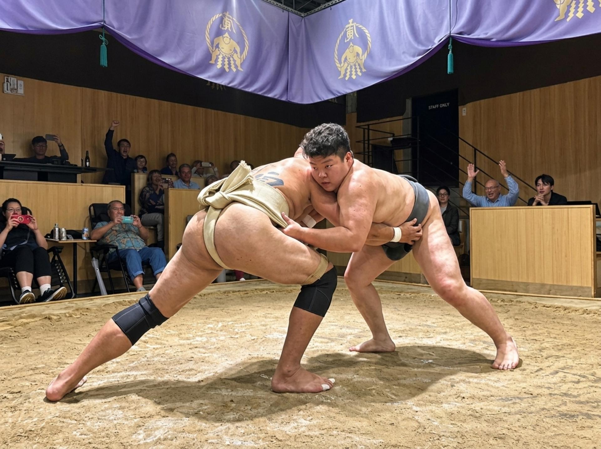 Sumo Show & Experience in Kyoto with Wagyu or Tuna Dinner - Thumbnail 9