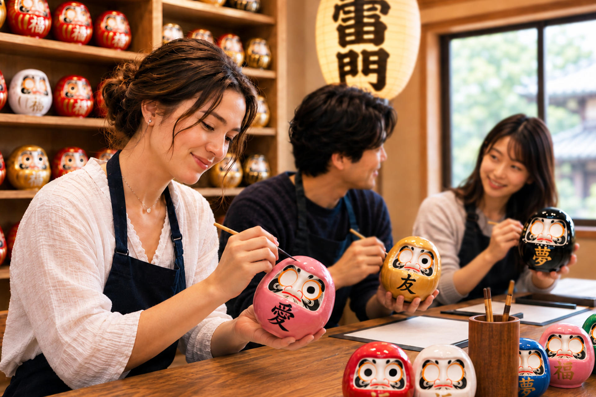Create Your Own Daruma | Asakusa Calligraphy Experience - Image 1