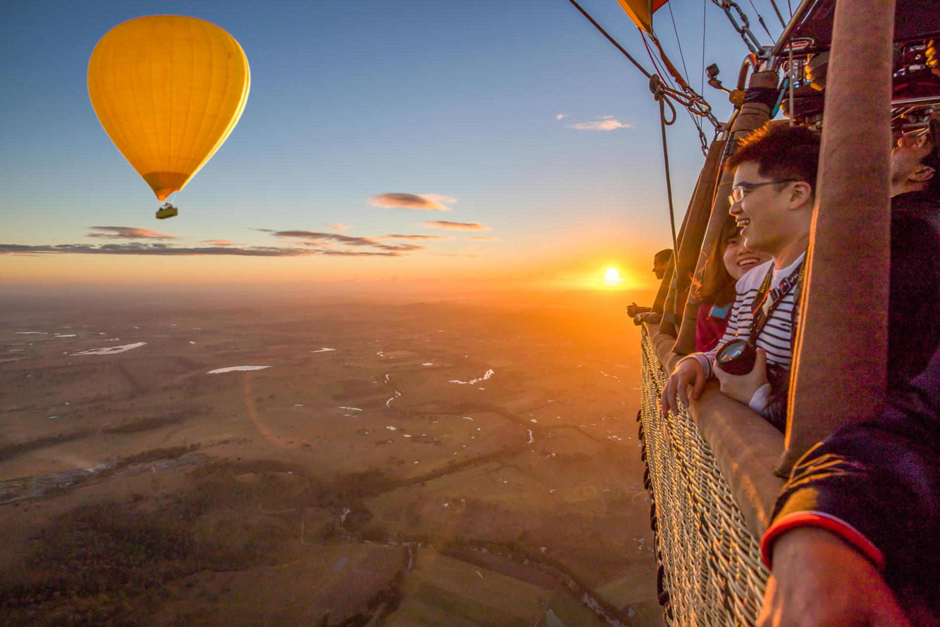 Gold Coast Hot Air Balloon and Indoor Skydiving Experience - Image 1