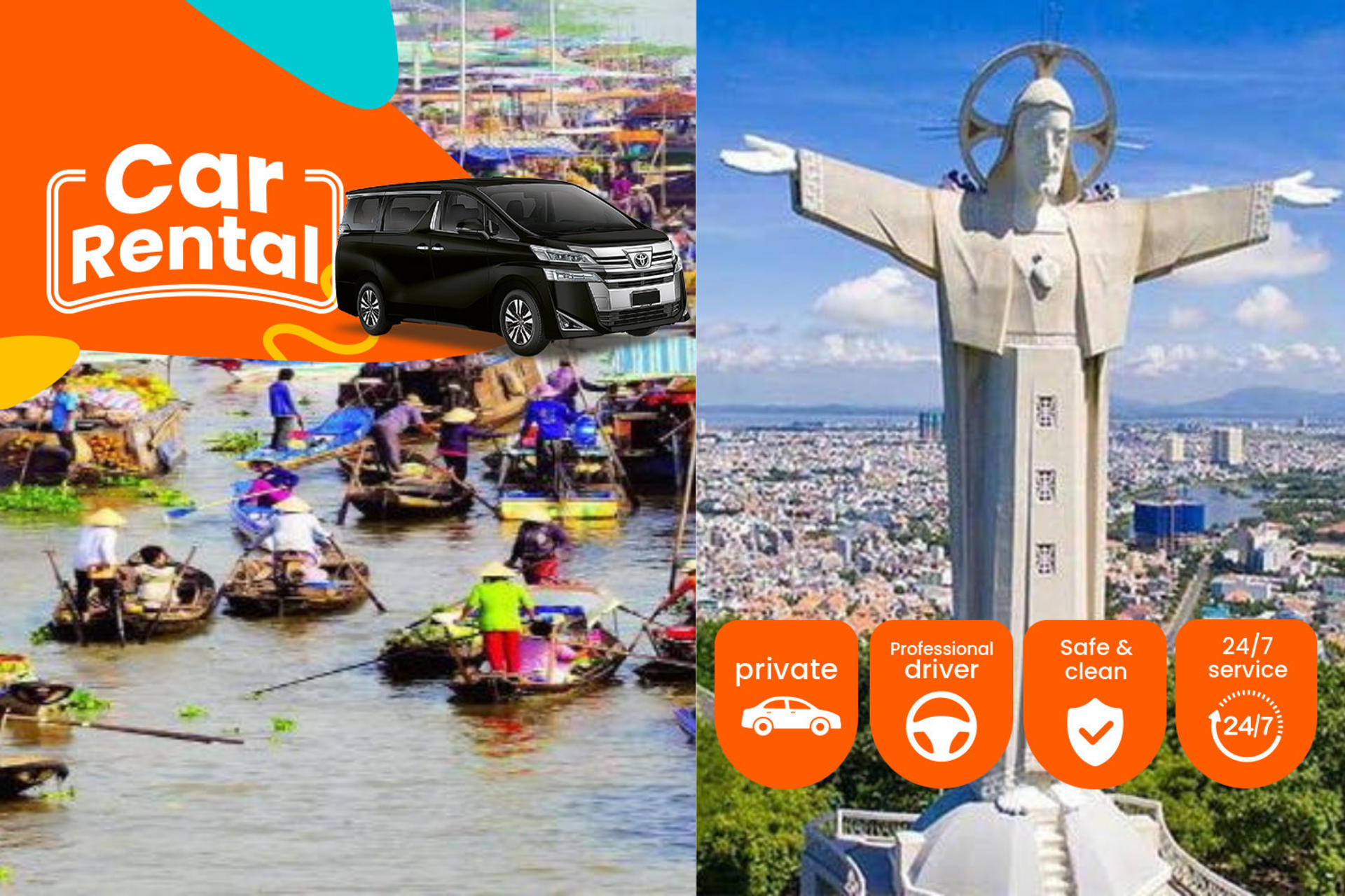 Ho Chi Minh city Private transfer from/to Mekong Delta cities  - Image 1