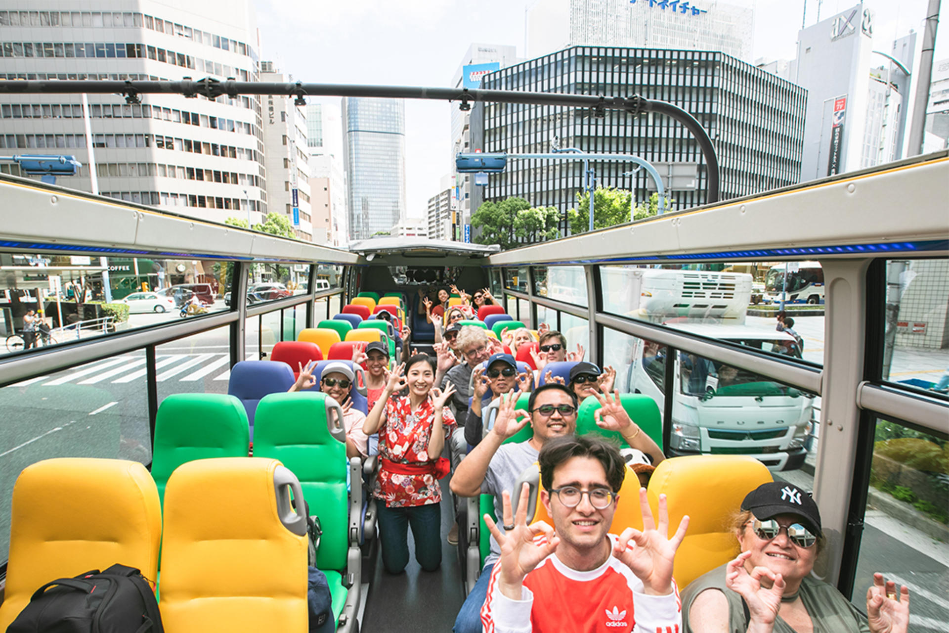 Osaka Wonder Loop Open-Top Hop-on Hop-off Sightseeing Bus - Image 1