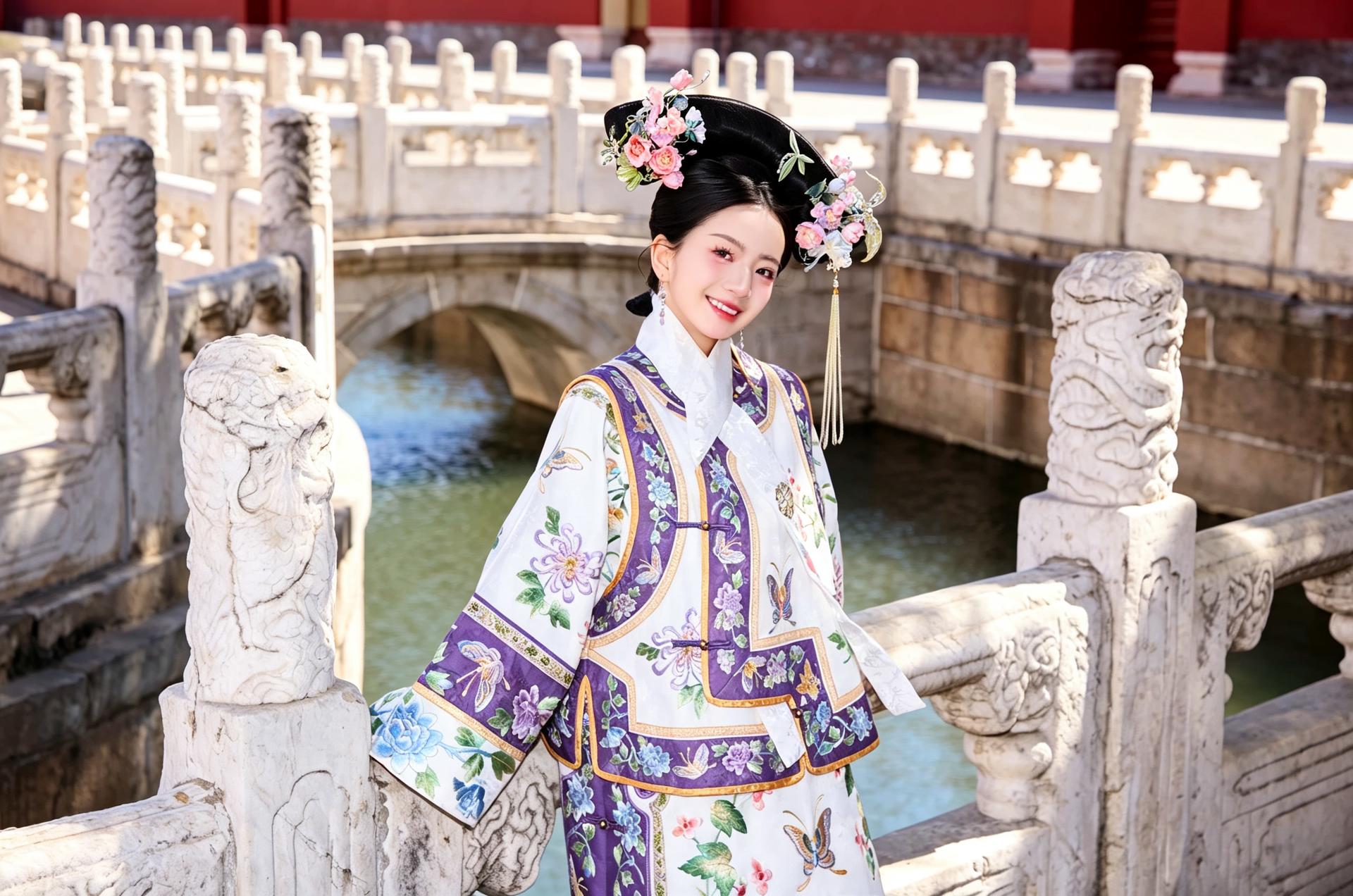 Beijing Qing Dynasty Gege traditional Hanfu costume rental & photography experience - Thumbnail 11