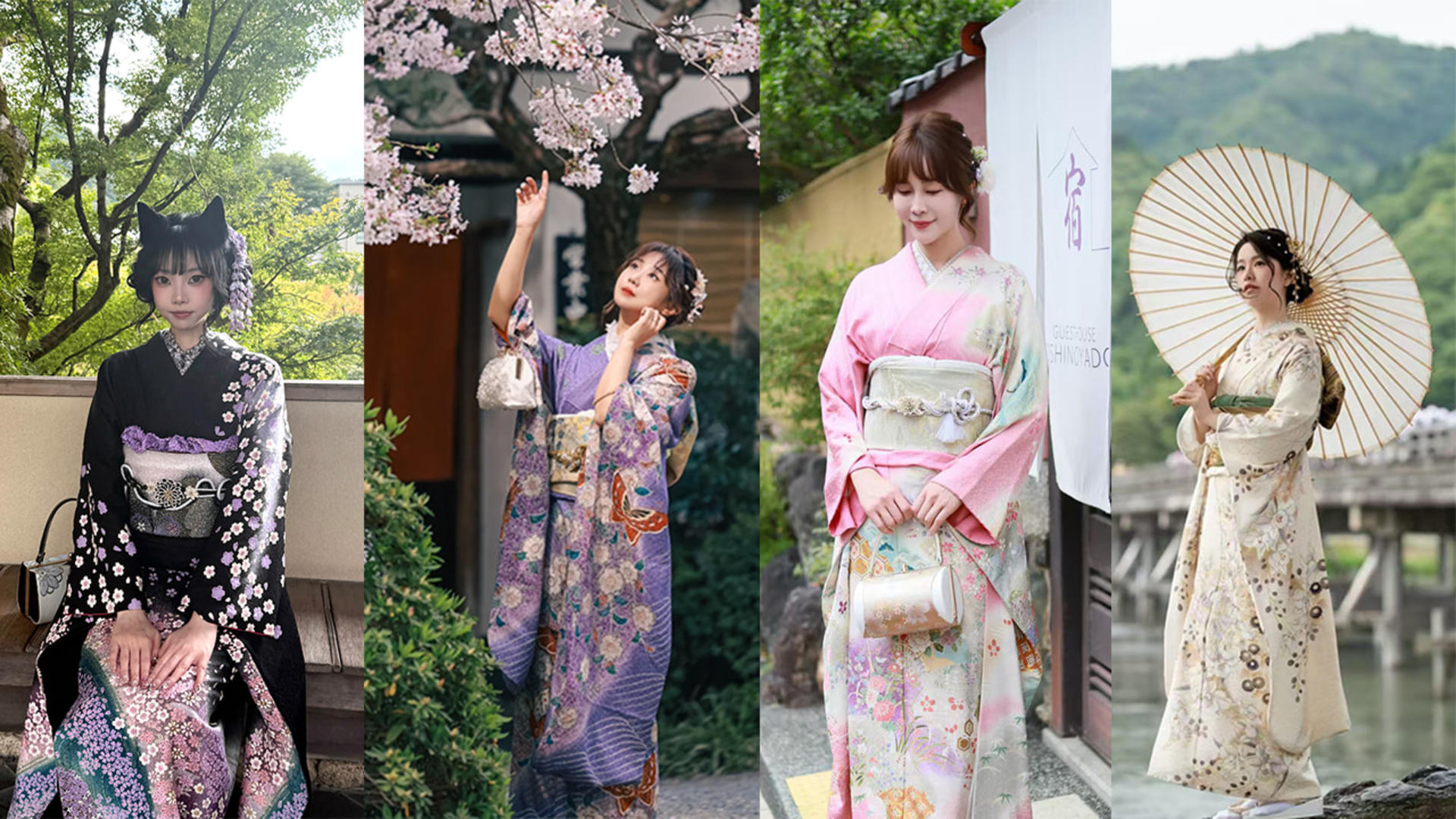 Kyoto Kimono Rental Experience (Optional Exquisite Hair Styling/Japanese Makeup/Photography) (Ookini Kiyomizu-dera Main Store) - Thumbnail 9
