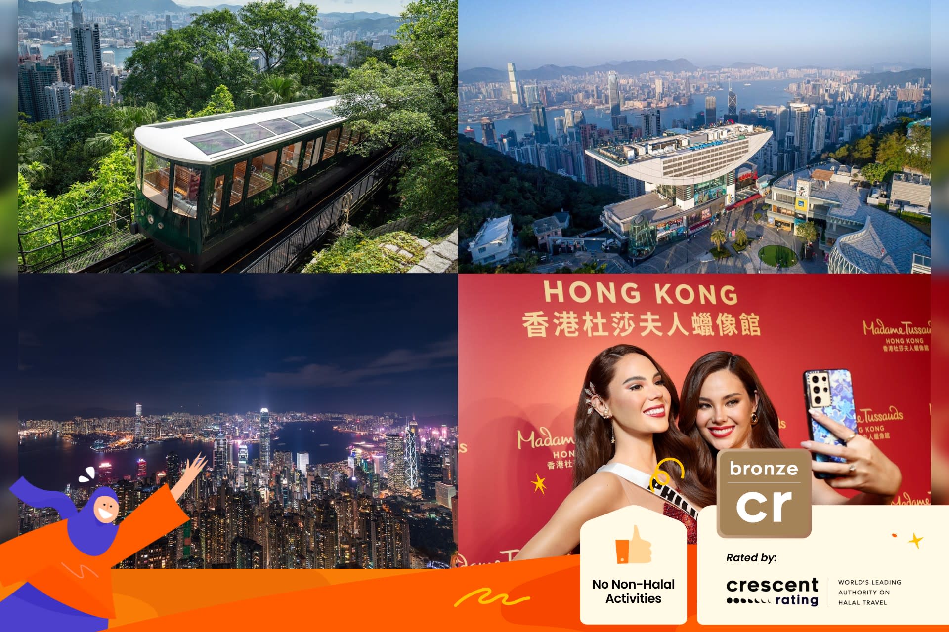 The Peak Tram Fast-Track Combo Tickets: Peak Tram, Sky Terrace 428, Madame Tussauds HK - Thumbnail 5