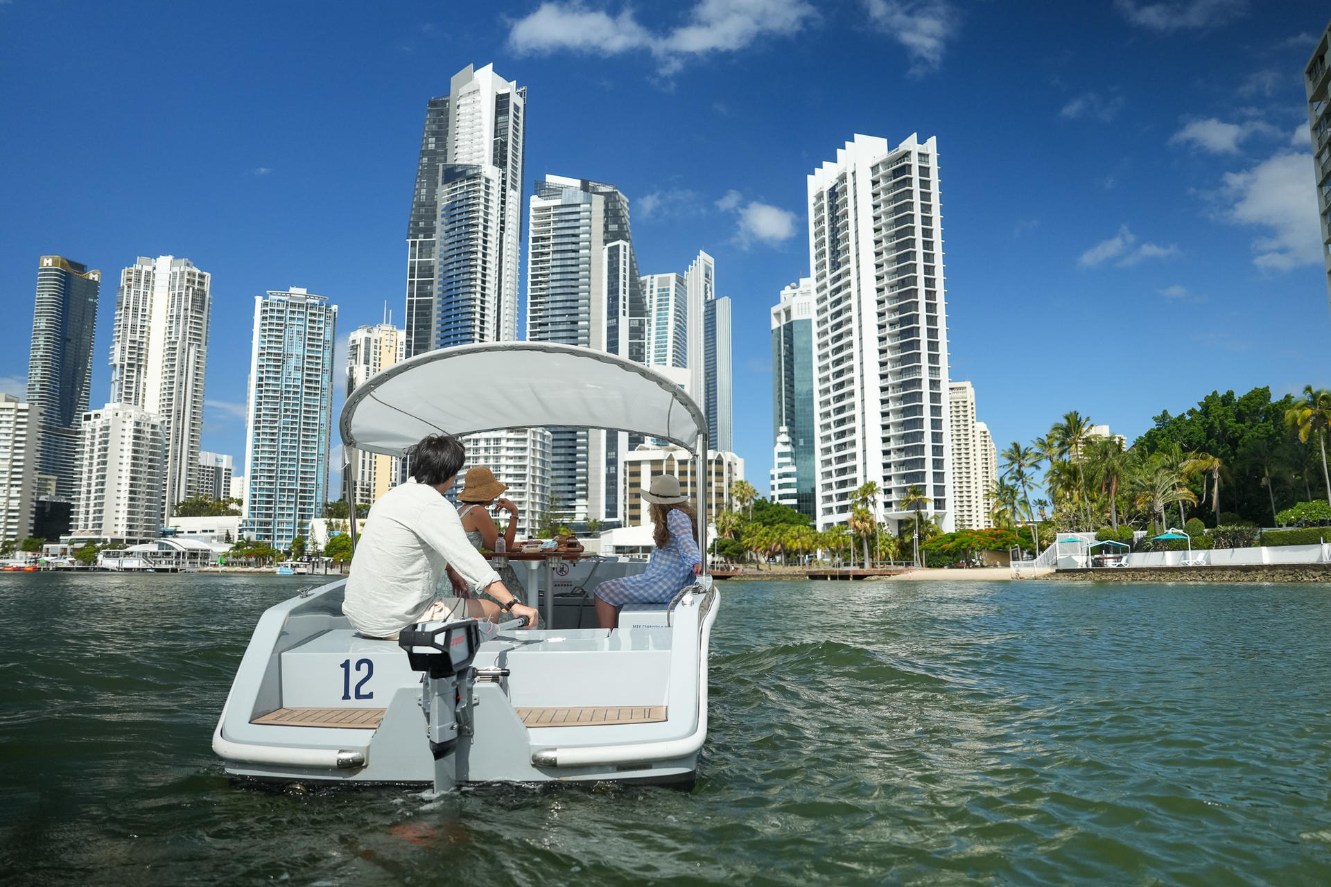 Electric Picnic Boat Rental in Gold Coast - Image 1