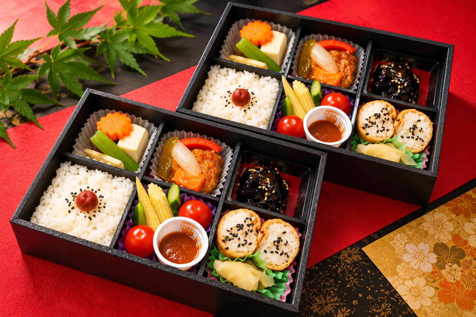 Vegetable Bento,1 Drink & Matcha with Tokyo Samurai Restaurant Show - Thumbnail 2