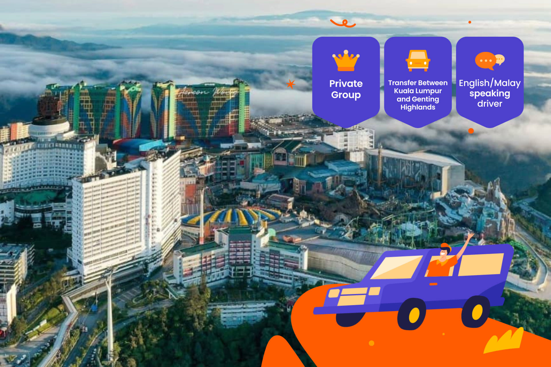 Private One Way Transfer Between Genting Highlands to Singapore - Image 1