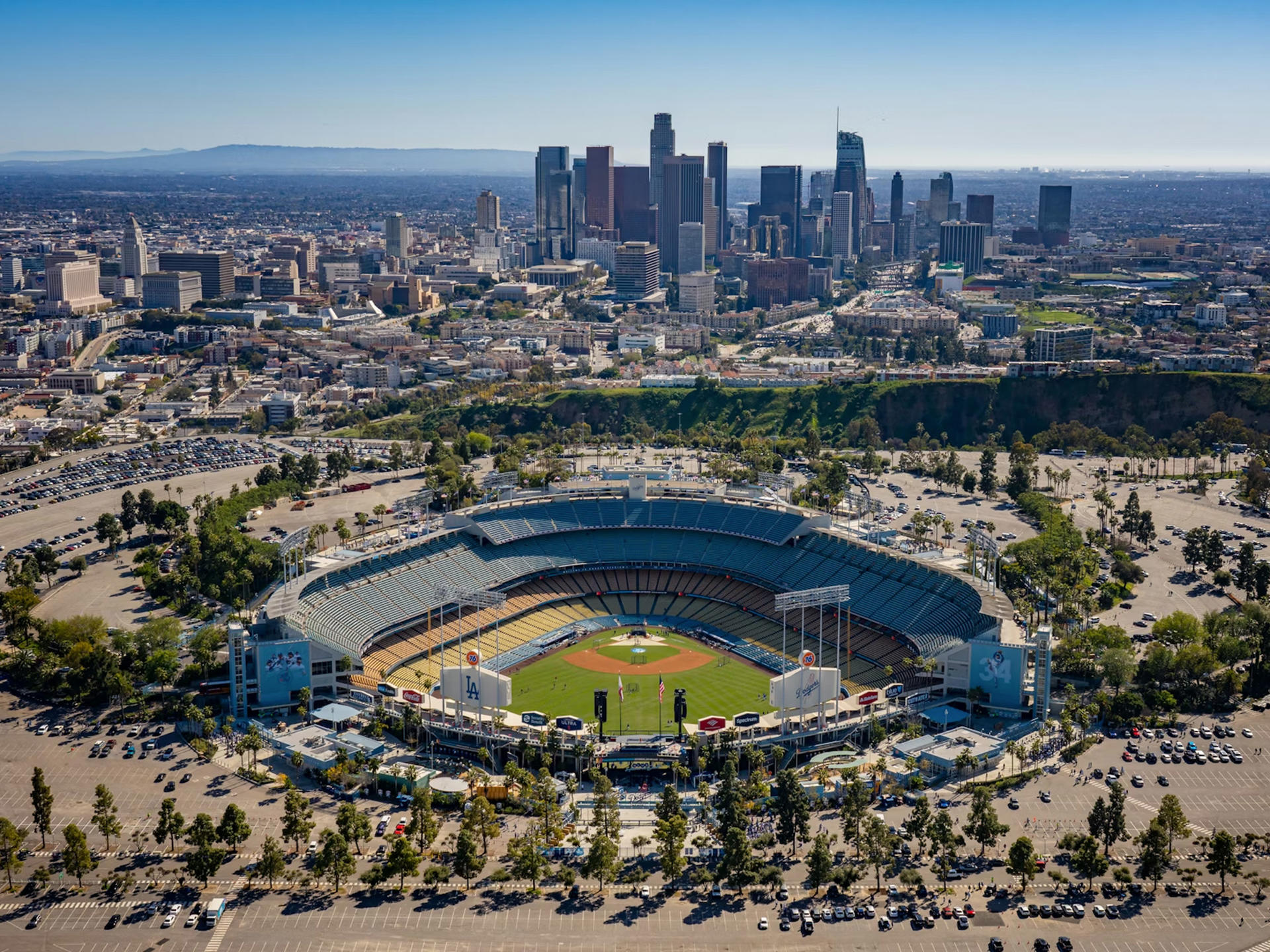 Los Angeles Dodgers Baseball Game Ticket at Dodger Stadium - Image 1