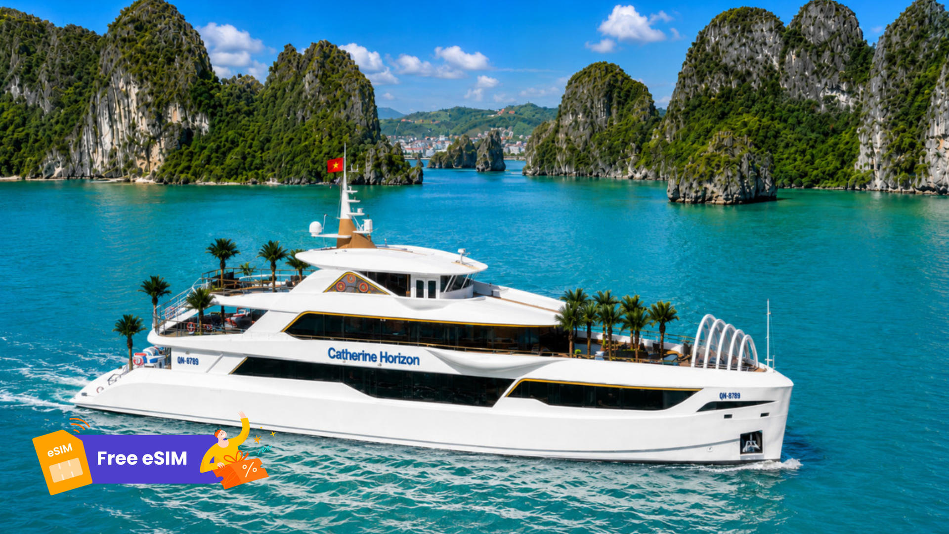 Catherine Horizon Day Cruise: Ha Long Bay with Sung Sot & Ti Top - Image 1