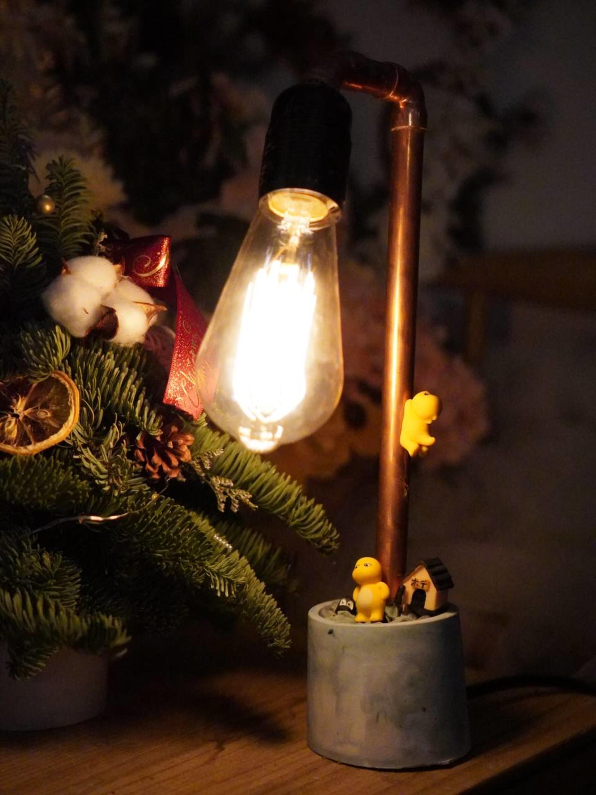 Myosotis flower | Industrial Style Lamp Holder Workshop - Thumbnail 34
