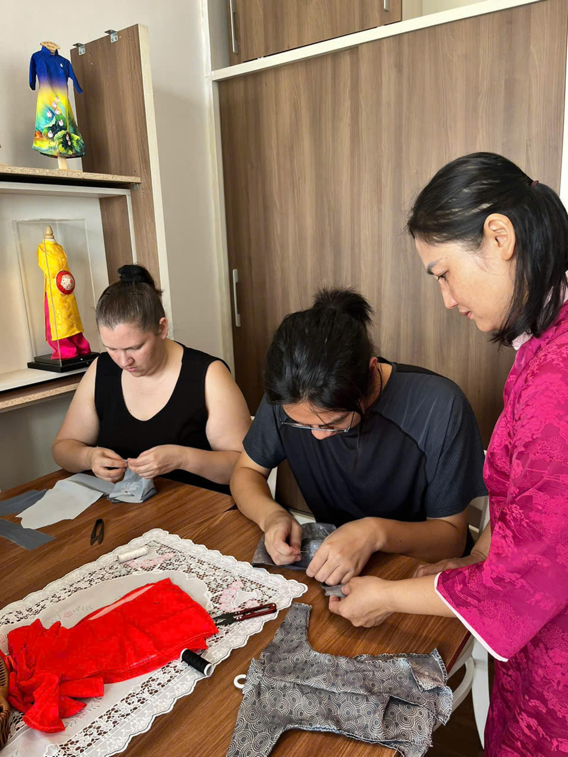 Mini Ao Dai Handcrafting Experience in Ho Chi Minh City - Thumbnail 5