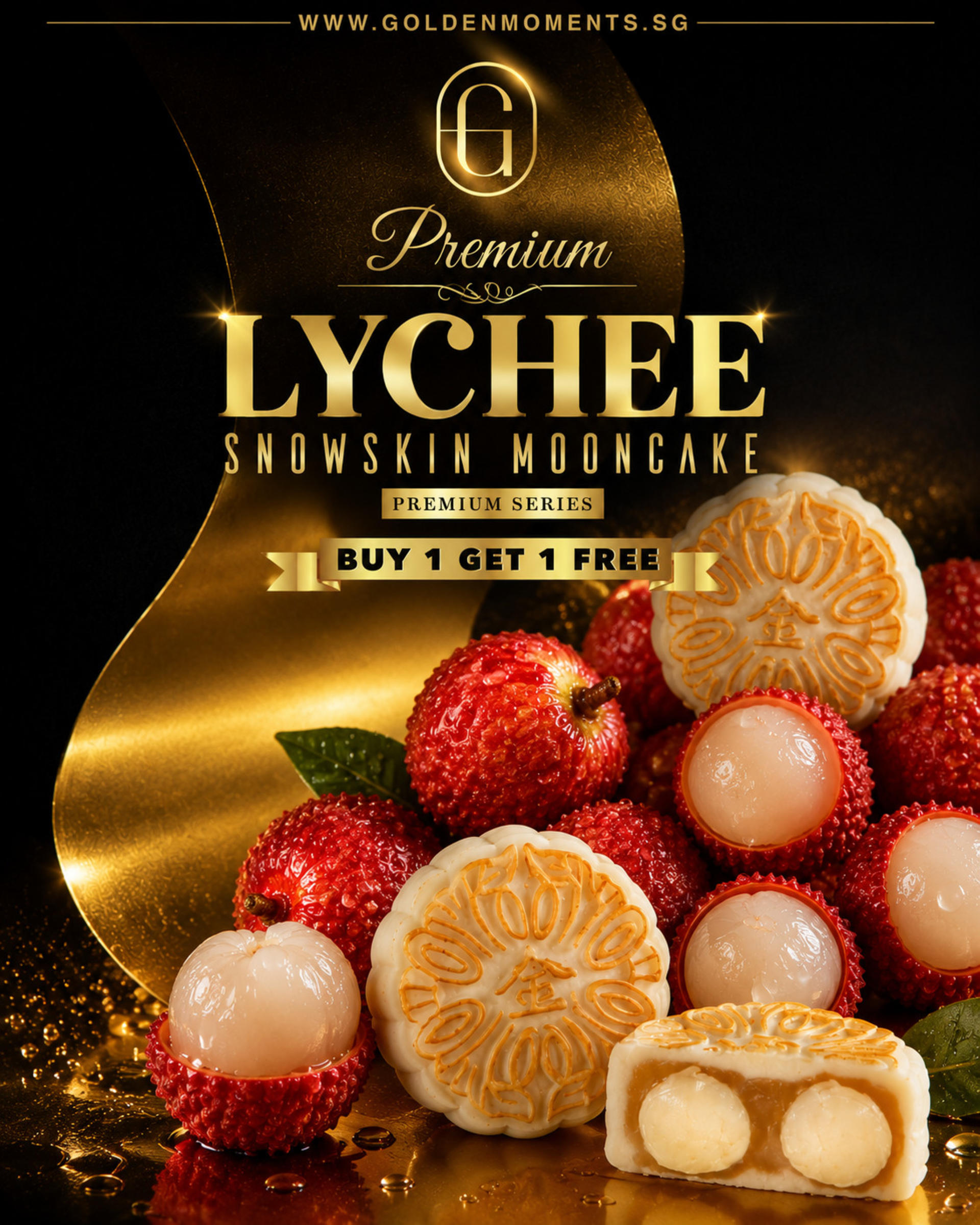Golden Moments Mid-Autumn Durian Mooncakes - Thumbnail 5