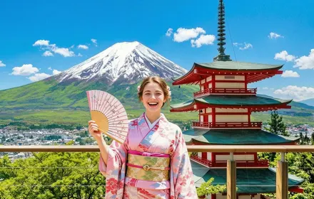 Mount Fuji In Depth Panoramic Day