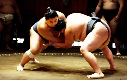 Osaka: Sumo-Erlebnis mit Live-Show & Publikums-Challenge