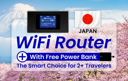 4G Pocket WiFi Japan (airport pick-up) — ready on arrival