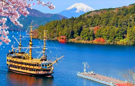 Fuji und Hakone - Ashi-See-Torii im Wasser & Hakone-Schrein & Hakone-Pi…