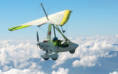 ทัวร์ชมวิวด้วยเครื่องบินเล็กอัลตร้าไลท์ในโปขระ