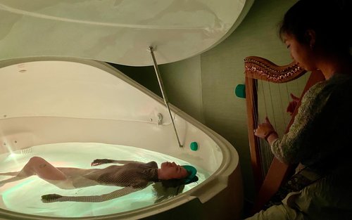 Floatside Harp Therapy: Private Live Harp & Water Healing Experience
