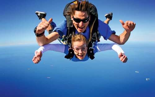 Tandem Skydiving Experience over Wollongong Beach